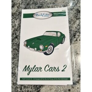 Purely Gates Embroidery Mylar Cars 2 34 Decorative Designs NEW CD